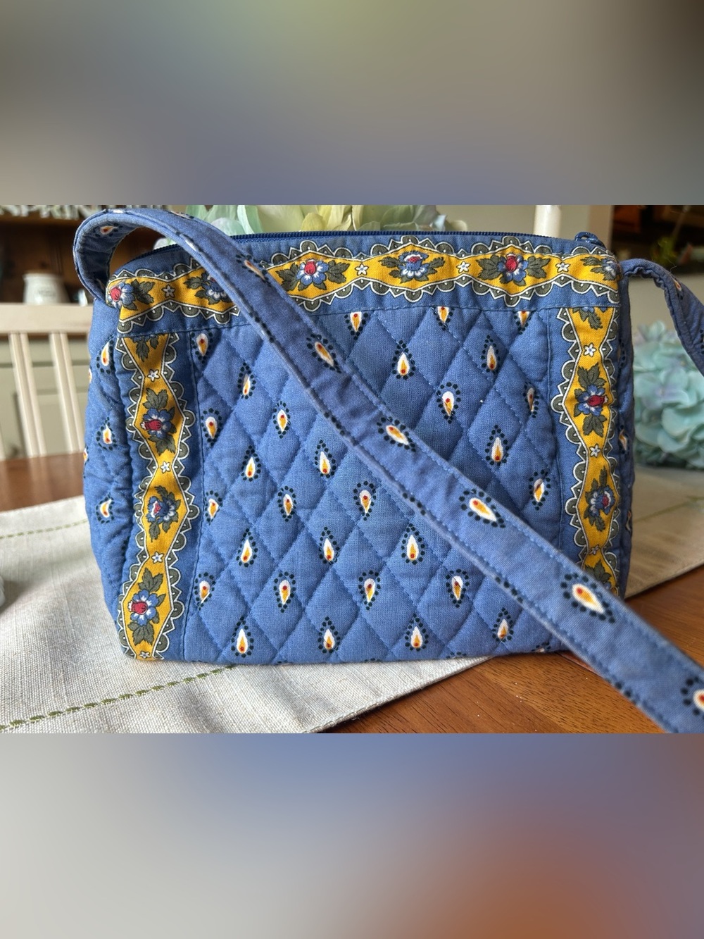 Vera Bradley French Blue Paisley purse - Picture 2 of 6